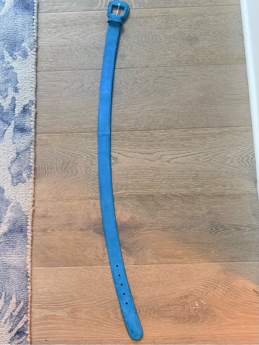 Ralph Lauren Bright Blue Suede Women's Belt